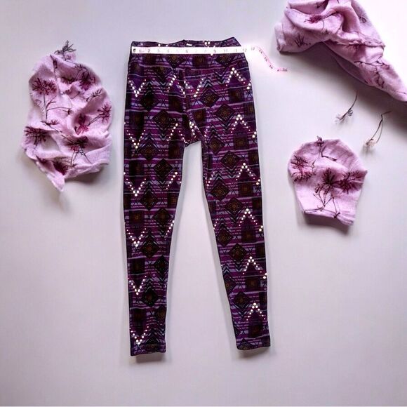 LuLaroe l Abstract l Leggings l OS l EUC - Picture 5 of 9
